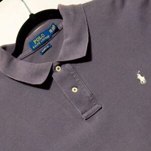 🔥SAVE🔥Polo Ralph Lauren Mesh Polo‎ Shirt Mens XXL Gray Classic Fit